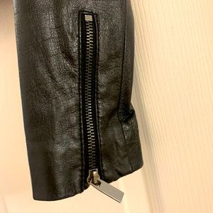 Bebe leather jacket fitted black